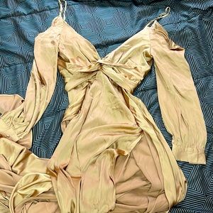 NWT Gold Fashion Nova Maxi